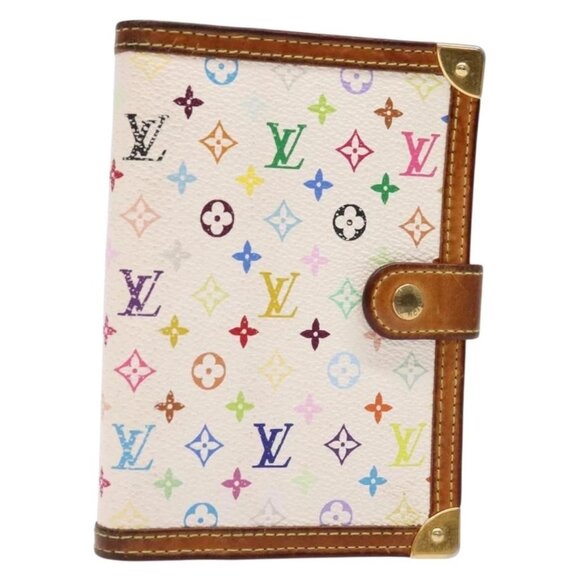 LOUIS VUITTON Multicolor Agenda PM Day Planner Cover White - Picture 1 of 15
